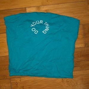 Soft Turqoise/Blue Tube Top from target